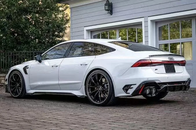 Задние канаты из сухого углеродного волокна в стиле ABT для Audi RS7 C8 задний сплиттер