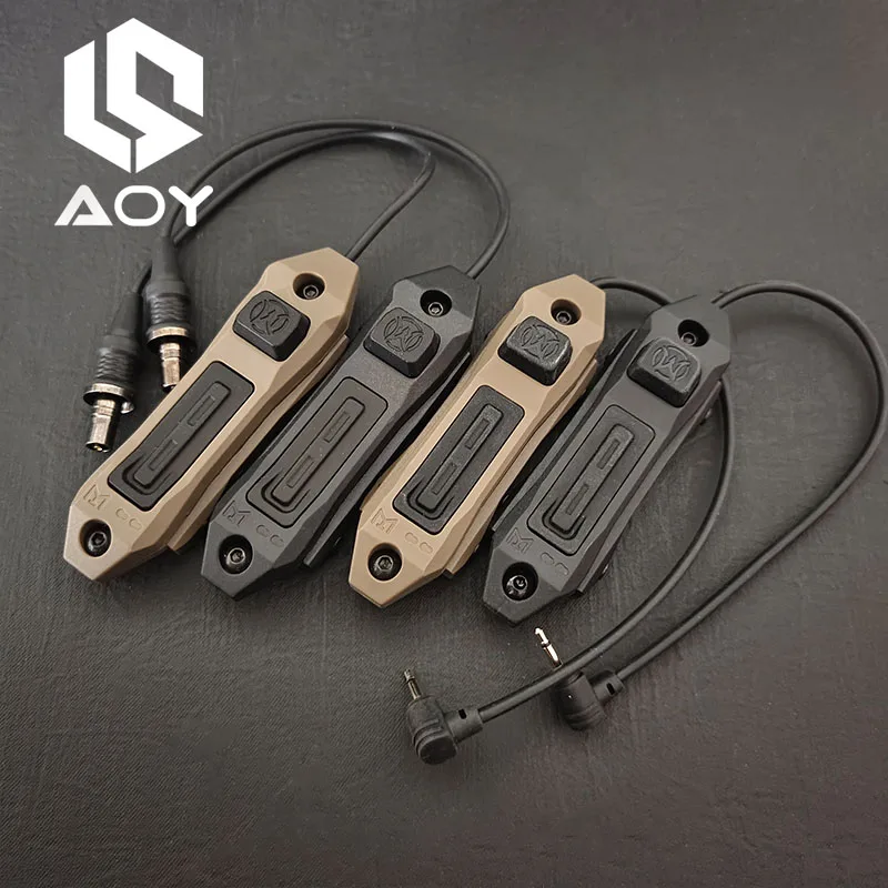 

Tactical Dual Function Pressure Remote Switchs SF/DC plug for Surefir M300 M600 M95 20mm picatiny Hunting Weapon Light Accessory