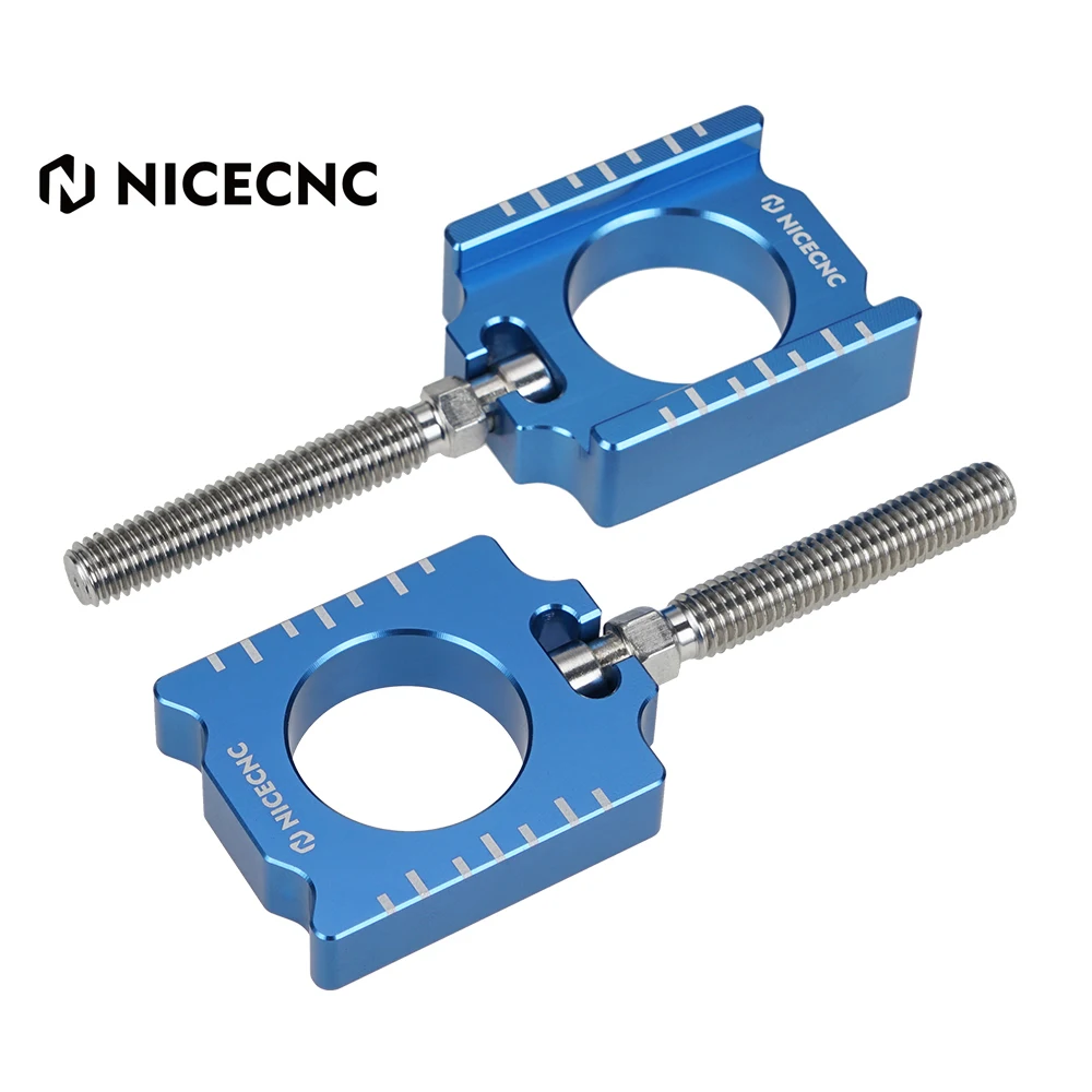 

NICECNC For Yamaha YZ450F 2010-2020 YZ250F 2012-2020 YZ 450F 250F 2020 Motorcycle Rear Chain Adjuster Axle Block Aluminum Blue