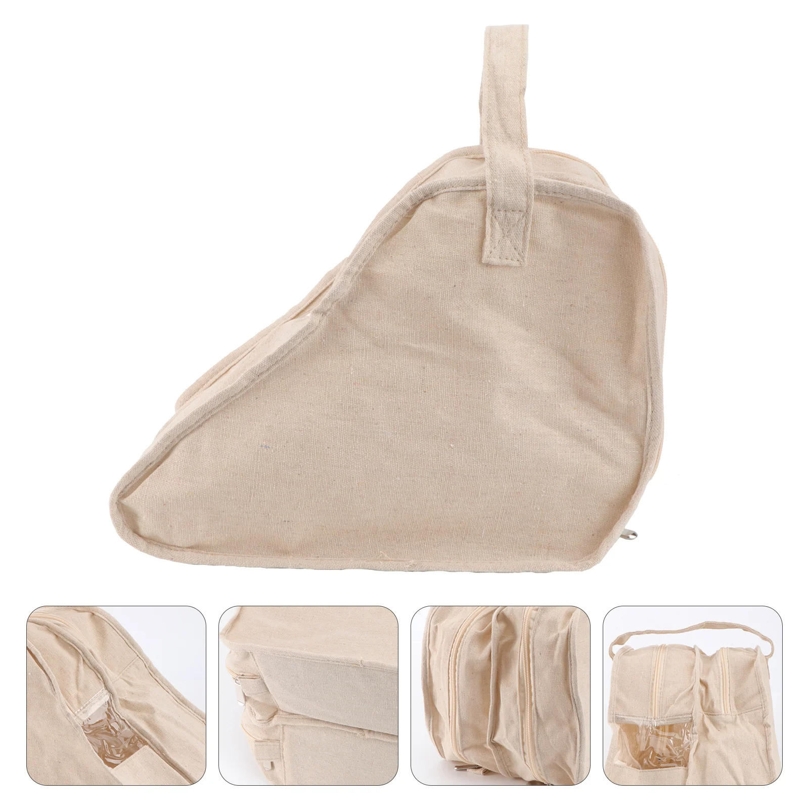 

Lip Gloss Shoes Storage Pouches Clear Bags Travel Outdoor Cotton Linen Organizer Collapsible