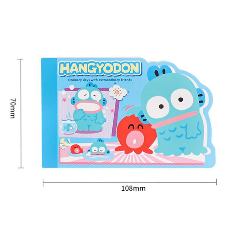 8pcs/ лот Sanrio Creative Hangyodon Memo Pad Sticky Notes Stationery Label Notepad Planner Sticker Post School Supplies