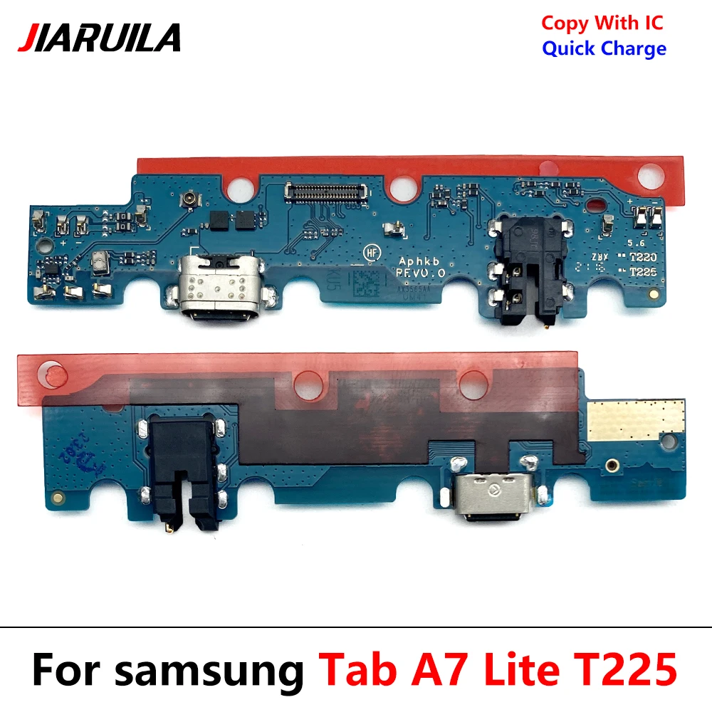 Фото Новый для Samsung Tab A7 Lite T220 T225 SM-T225 SM-T220 USB-порт для зарядки, разъем для док-станции для микрофона, гибкий кабель №3