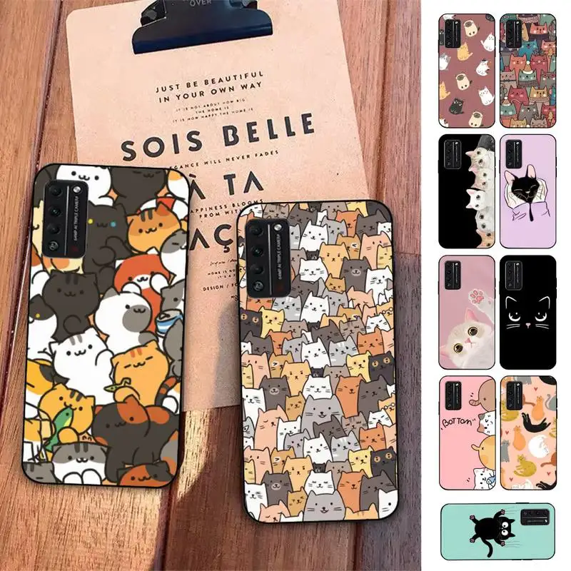 

TOPLBPCS Cat Cute Kitten Catling Phone Case for Huawei Honor 10 i 8X C 5A 20 9 10 30 lite pro Voew 10 20 V30