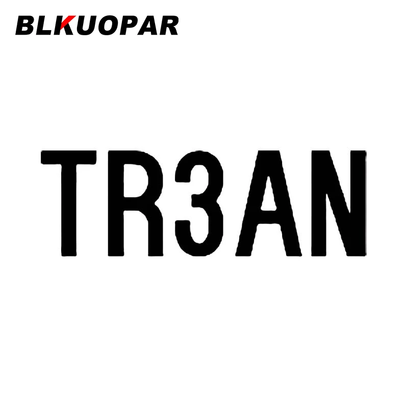 

BLKUOPAR Tr3an Car Sticker Creative Funny Waterproof Decal Scratch-proof Original Fashionable Bumper Refrigerator Decoration