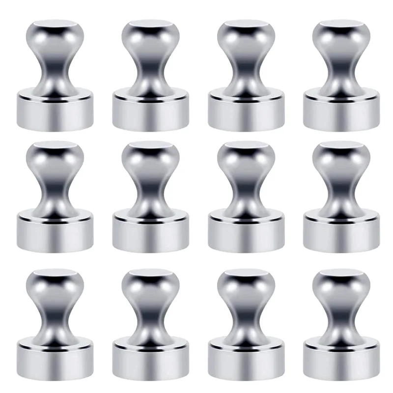 

12/24/48Pcs Super Strong Magnetic Push Pins Neodymium Magnet Refrigerator Kitchen Whiteboard Durable Magnetic Thumb Tacks Sucker