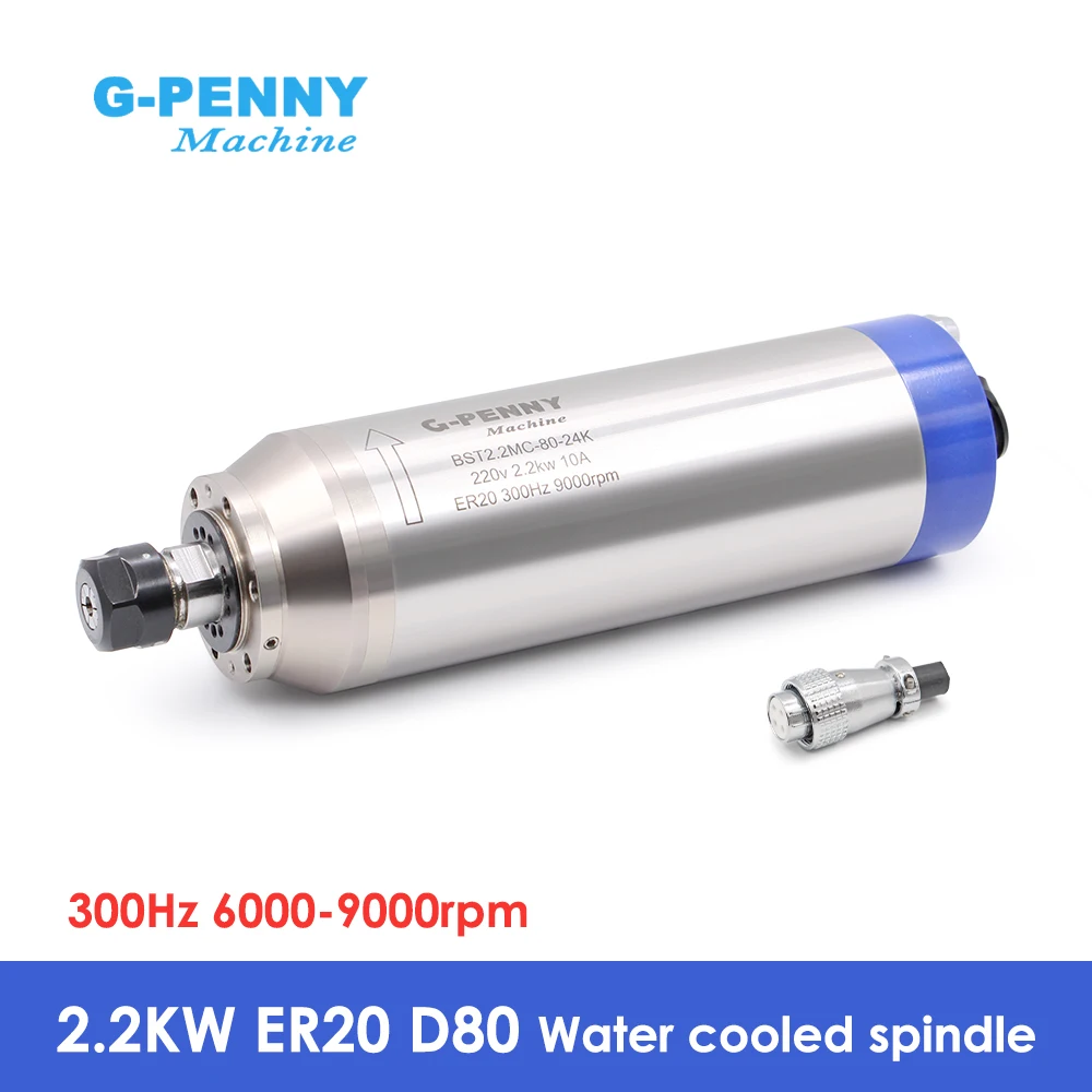 

G-PENNY 2.2KW ER20 D80 водяное охлаждение шпиндель двигателя