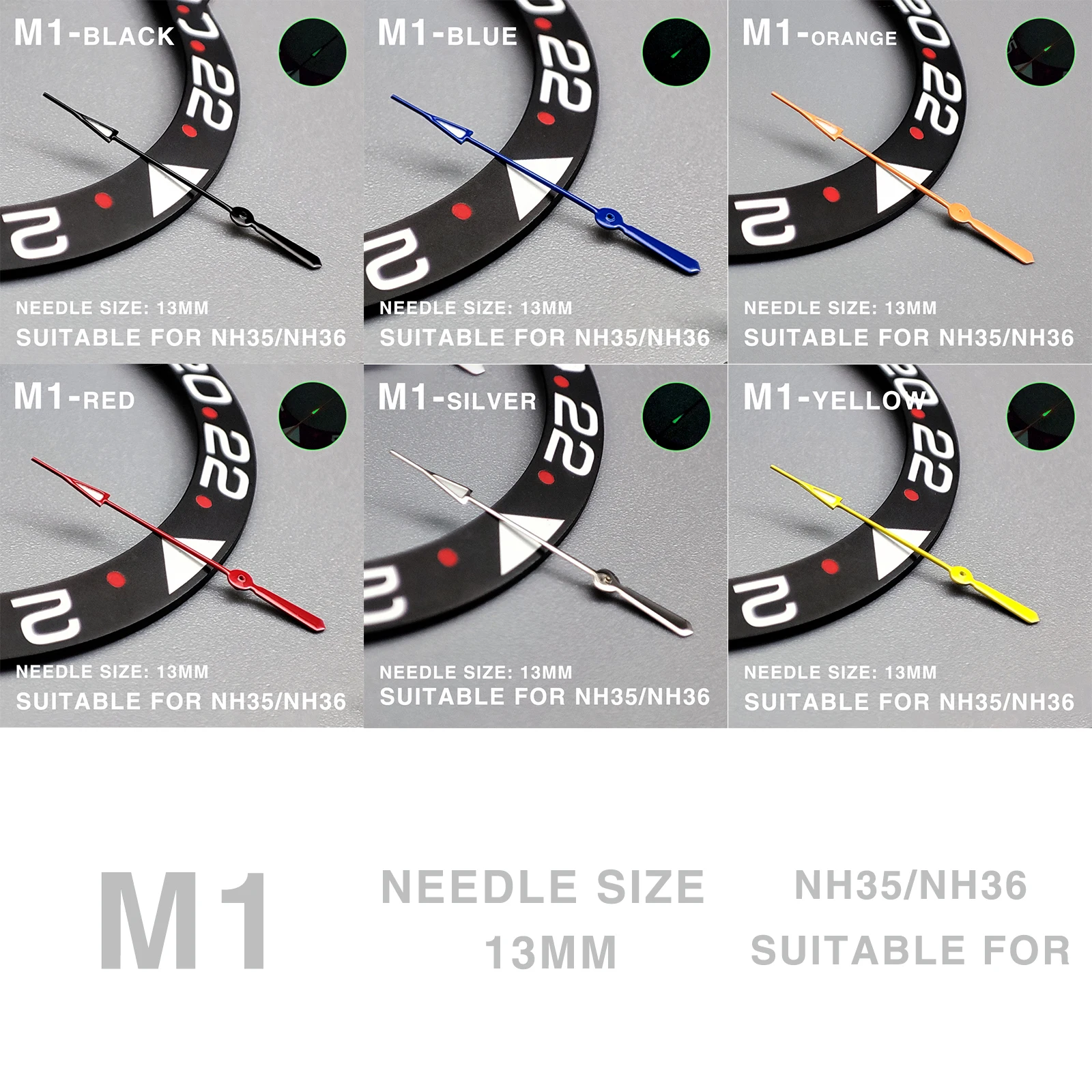 

Modified Accessories NH35 Watch Hand Mechanical Second Hand Diving Abalone Watch Hands Suitable for NH35 NH36