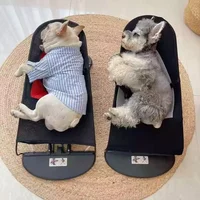 Dog Cat Rocking Chair Pet Dog Cat Bed Spring Recliner Portable Puppy Nest Folding House Comfort Nest for Pet Cat Dog Supplies