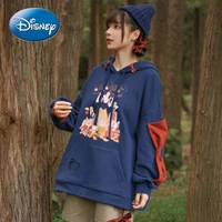disney snow white mori female tribe retro bow and velvet sweater pullover hooded clothes