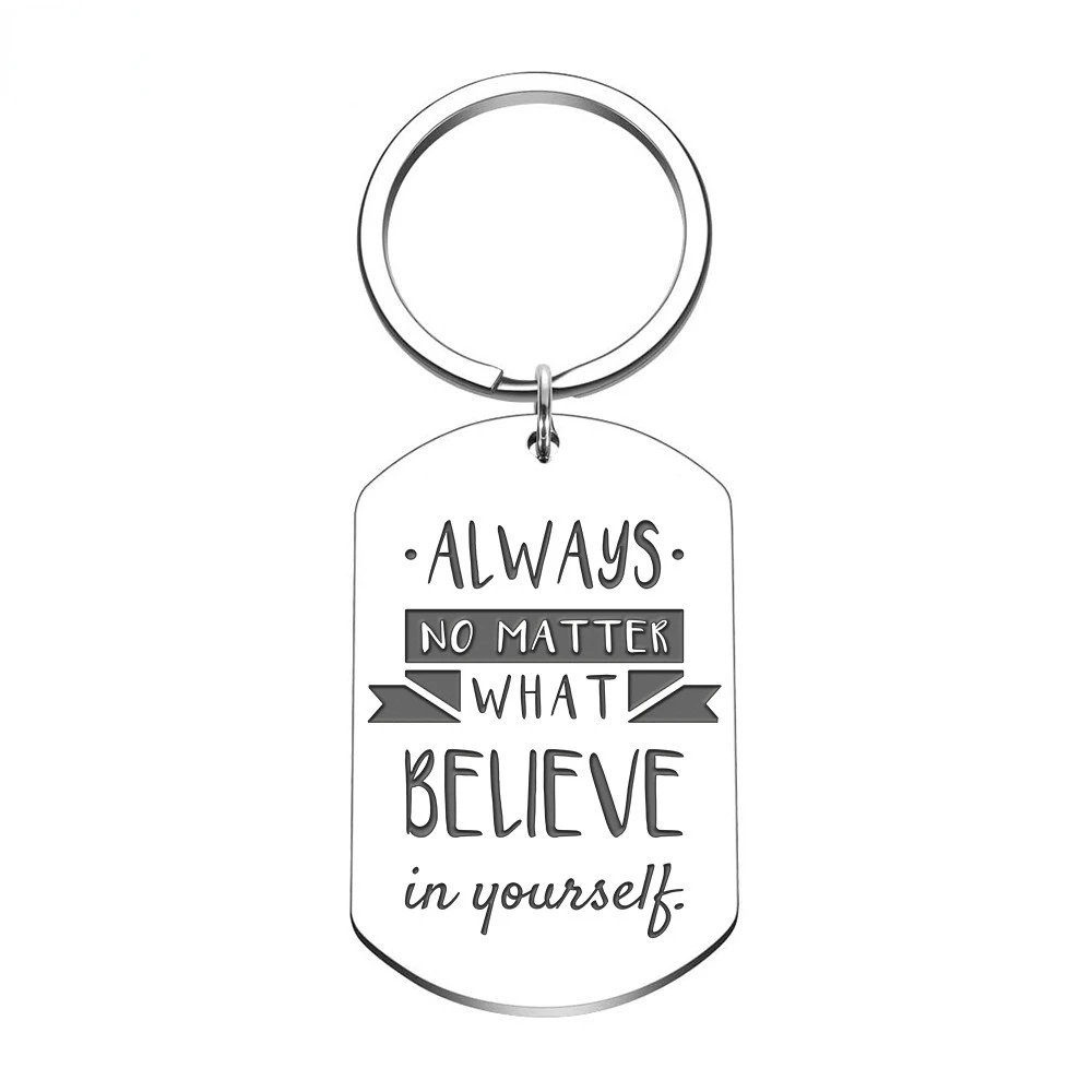 

2020 Graduation Birthday Gift for Boys Girls Men Women Keychain for Best Friend Sister Brother Motivational Self-Help Keyring