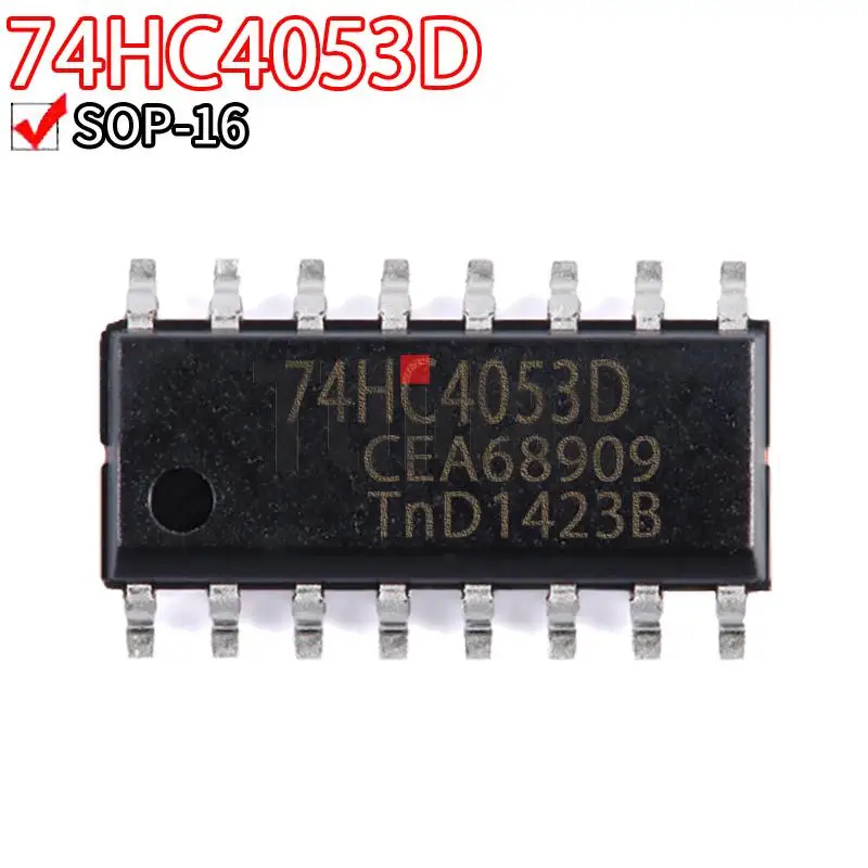 74HC4053D 74HC4053 SOP-16 74HC4050D 74HC4051D 74HC4052D 74HC4060D 74HC4066D 74HC4094D 74HC4051 74HC4052 74HC4066, 10 шт.