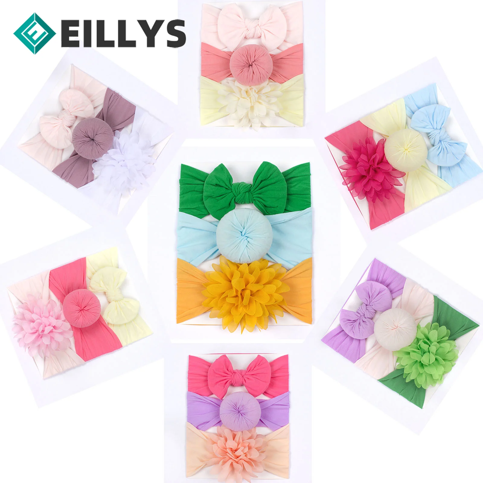 

Детские аксессуары 2023, 3 шт./комплект, детская лента для волос с бантом, Цветочная однотонная лента для волос с бантом для новорожденных