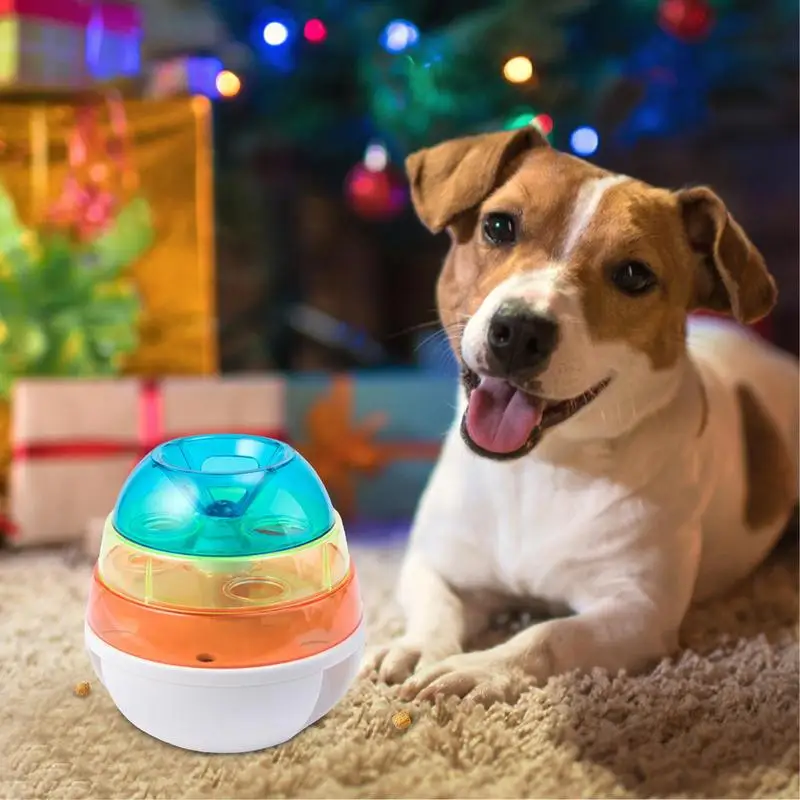 

Dog Tumbler Toy Fun Ball Toy Interactive Smooth Treat Dispensing Playset Multifunctional Slow Feeder Bite-resistant Ball Gamest