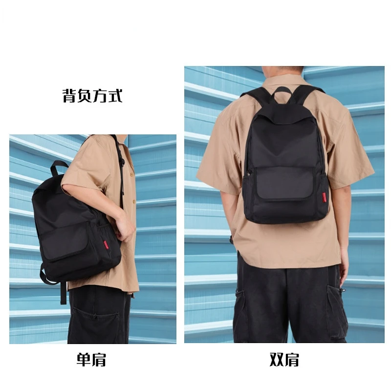 2022 new Korean version of men's backpack 15 inch computer backpack students lightweight backpack