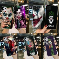 joker dc phone case for iphone 13 12 11 pro max mini xs max 8 7 plus x se 2020 xr silicone soft cover