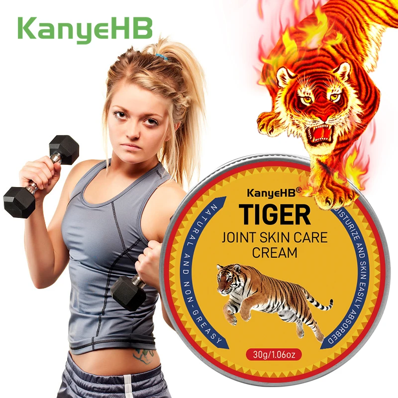 Фото Крем для суставов и мышц с креатином Tiger Plaster от боли в спине, коленях и артрита, медицинский крем для здоровья G122, 1 шт. №1