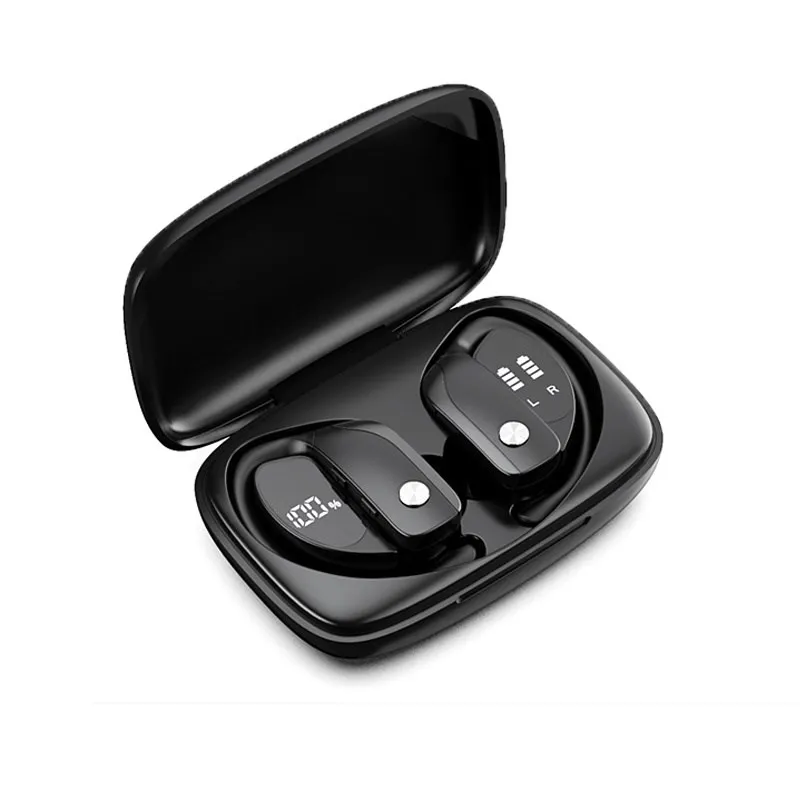 

Bluetooth Headphones True Wireless Earbuds Ear Hook Sports Headsets TWS Bass Gaming Earphones with Mic IPX5 Waterproof Hot Sale