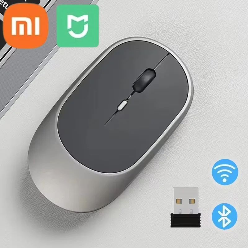 Беспроводная мышь Xiaomi Mijia Bluetooth-совместимая бесшумная 2 4G регулируемая разрешение