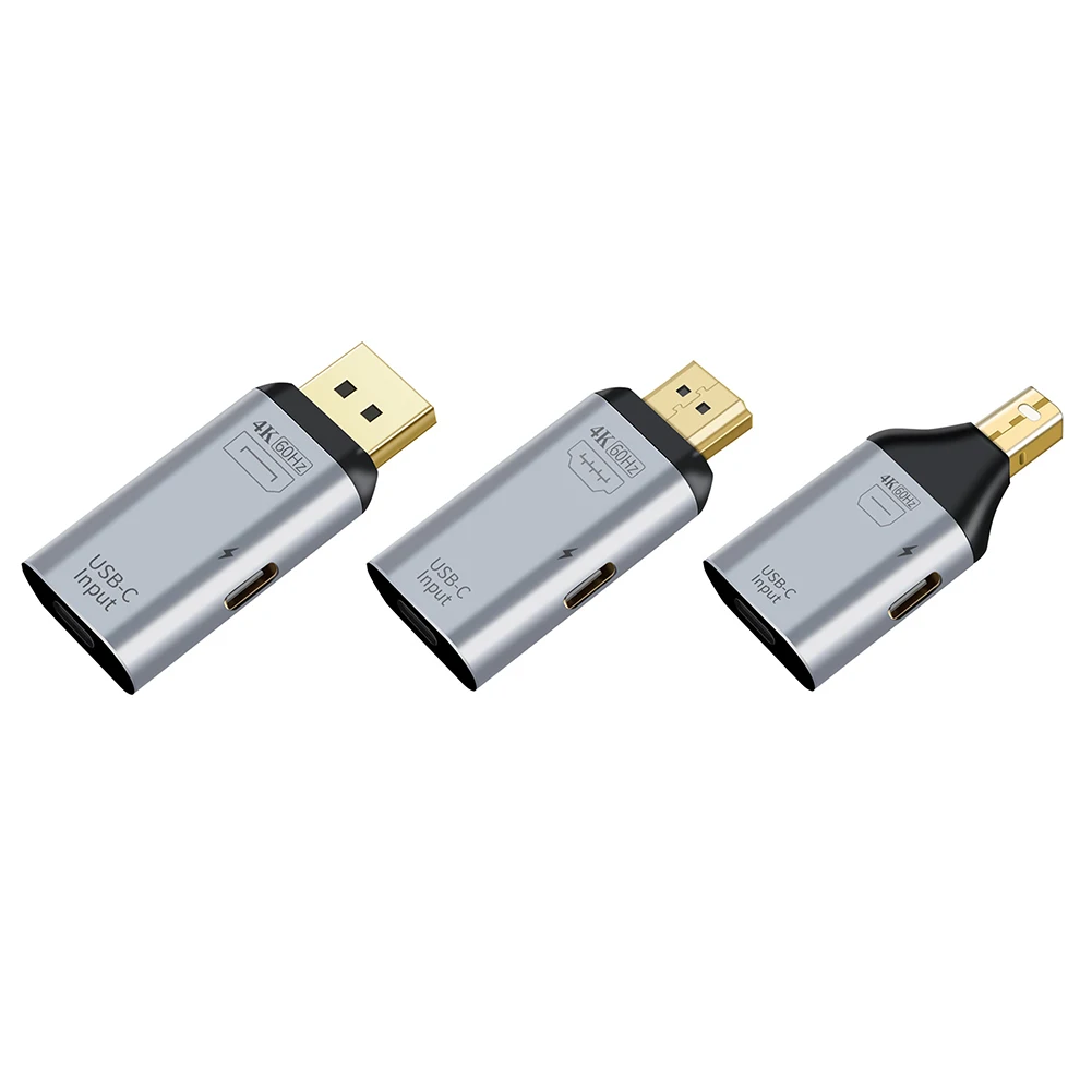 

Адаптер Type-C мама-HDMI-совместимый DisplayPort DP Папа 4K 60 Гц для ПК для Windows Android ноутбука