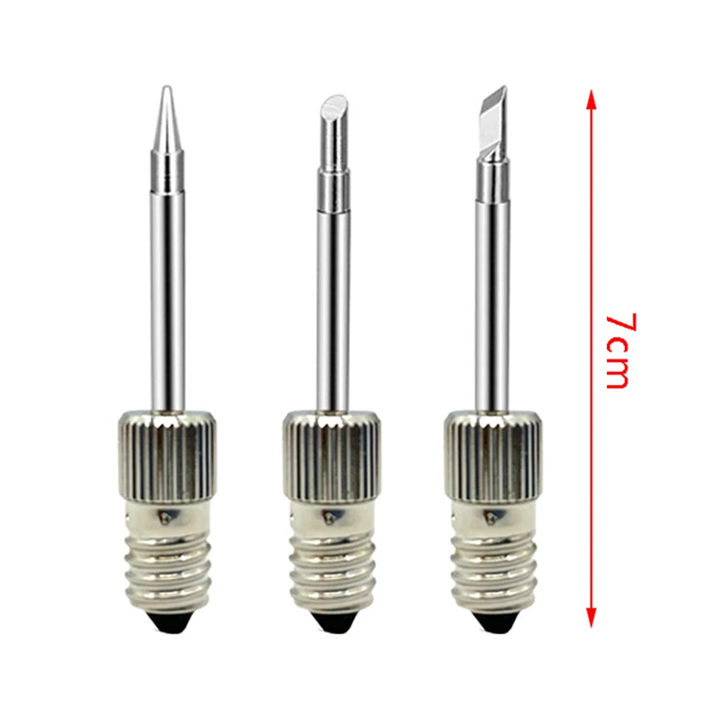 

1pc Welding Soldering Iron Tips USB Soldering Iron Head Replacements Threaded Fits For E10 Interface Soldering Iron