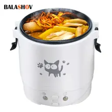 전기 미니 밥솥, 휴대용 멀티 쿠커, 소형 가정용 밥솥, 자동차 트럭 가정용 요리 기계, 12V, 24V, 220V