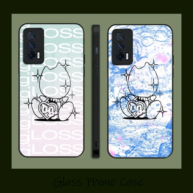 

Drain Gang Phone Case Glass For Vivo Y73 Y76S Y55S Y31S Y30 S10 S10E S12 S9 S9E X60 X70 IQOO9 8 7 NEO5 5S 5SE Coque