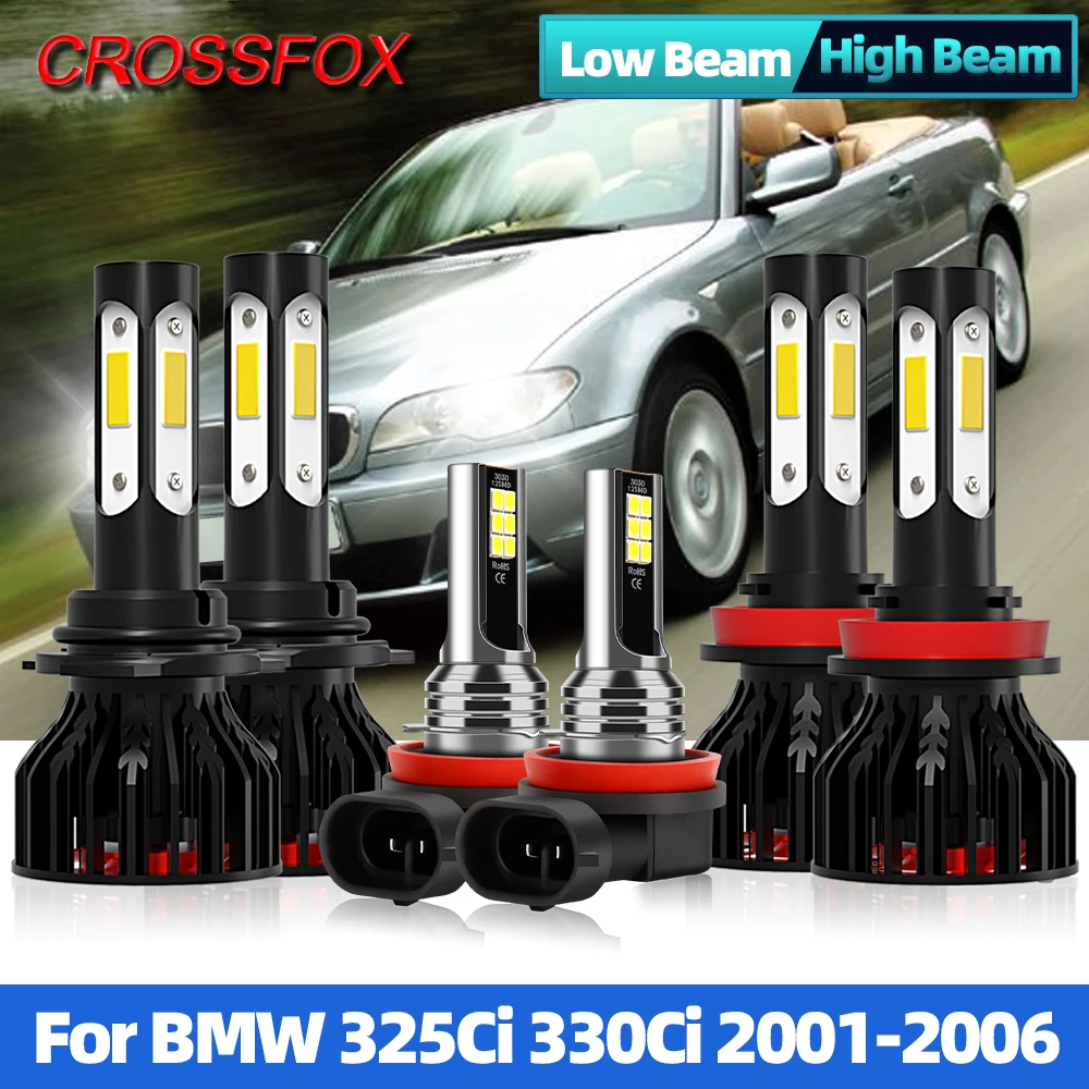 

Car Led Headlight H7 Led Canbus Bulb 6000K 90W Turbo 12V 12000LM 9006 HB4 Auto Fog Light Headlamp For BMW 325Ci 330Ci 2001-2006