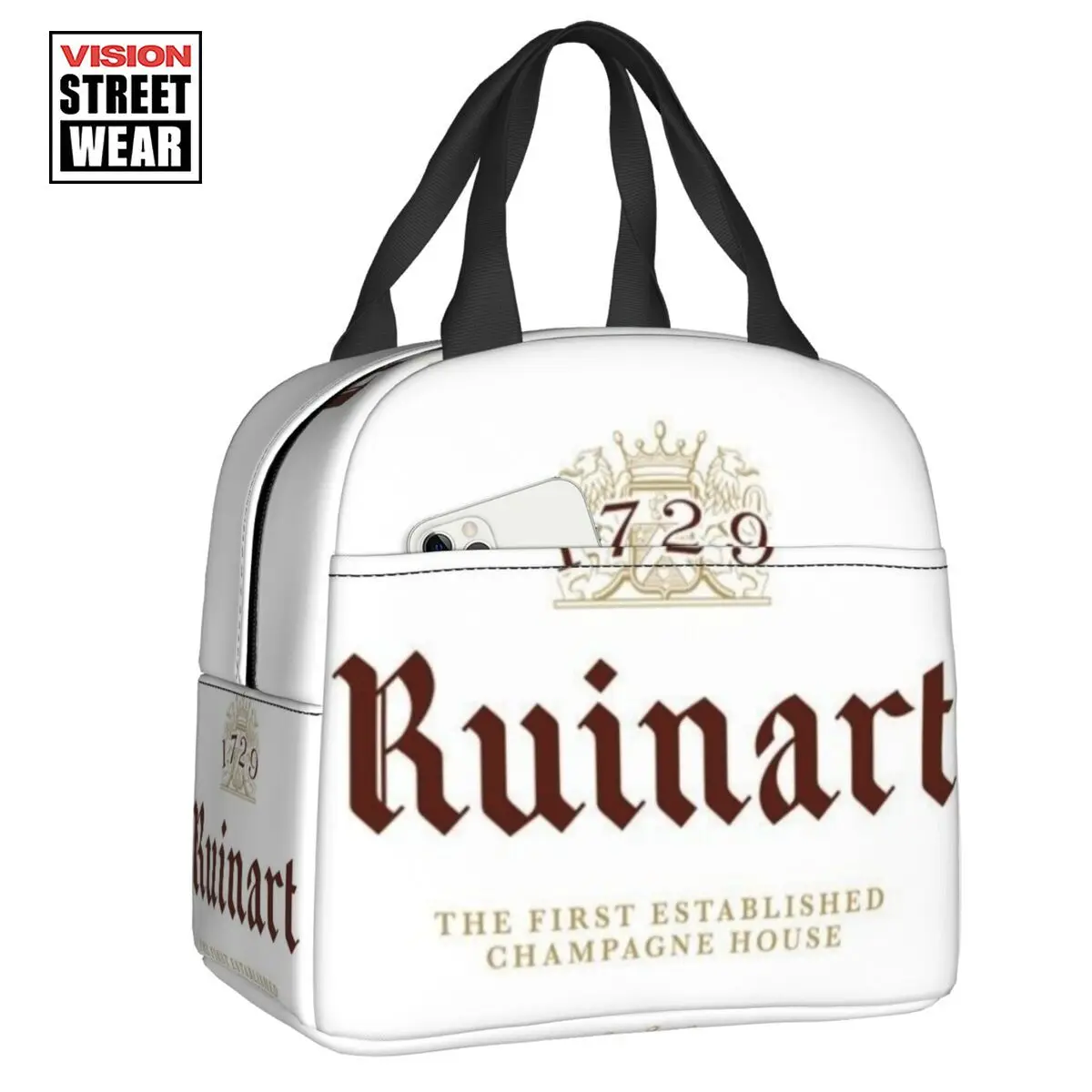 

Термоизолированная сумка для ланча Ruinarts с логотипом, Женская многоразовая сумка для ланча с символами для школы, многофункциональная коробка для еды, Ланчбокс