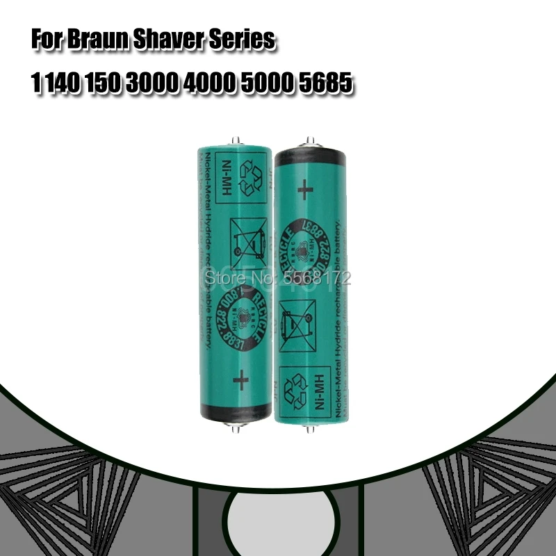 

New Braun Shaver Series Battery 150S-1 320S-4 380S-4 390CC-4 350CC-4 330 1.2V Ni-MH Rechargeable Battery for FDK