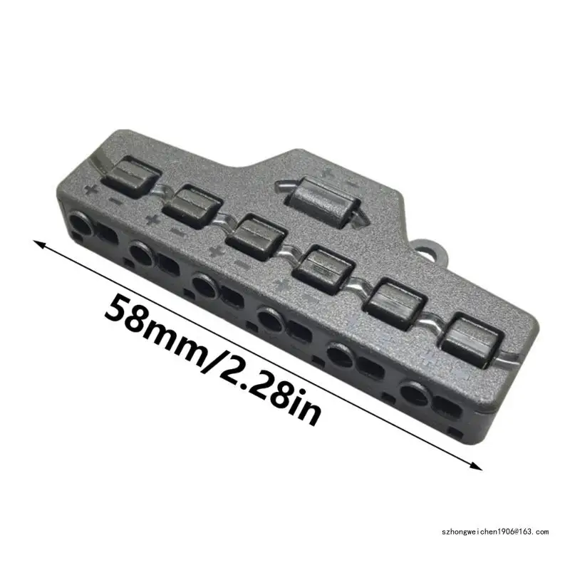 28GF Разъем эффективного распределения питания с 1 входом и 6 выходами Светодиодные