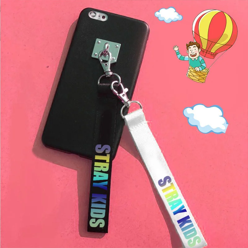 Kpop stray kids keychains cute creative phone pendant hang rope fashion stray kids kpop key chains new arrivals