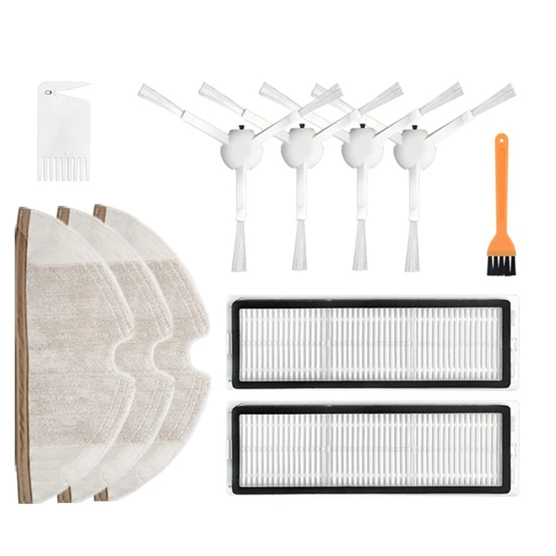 

11 Pcs Replacement Parts Kit For Xiaomi Mijia 1C Robot Accessories Side Brush HEPA Filter Brush Mop