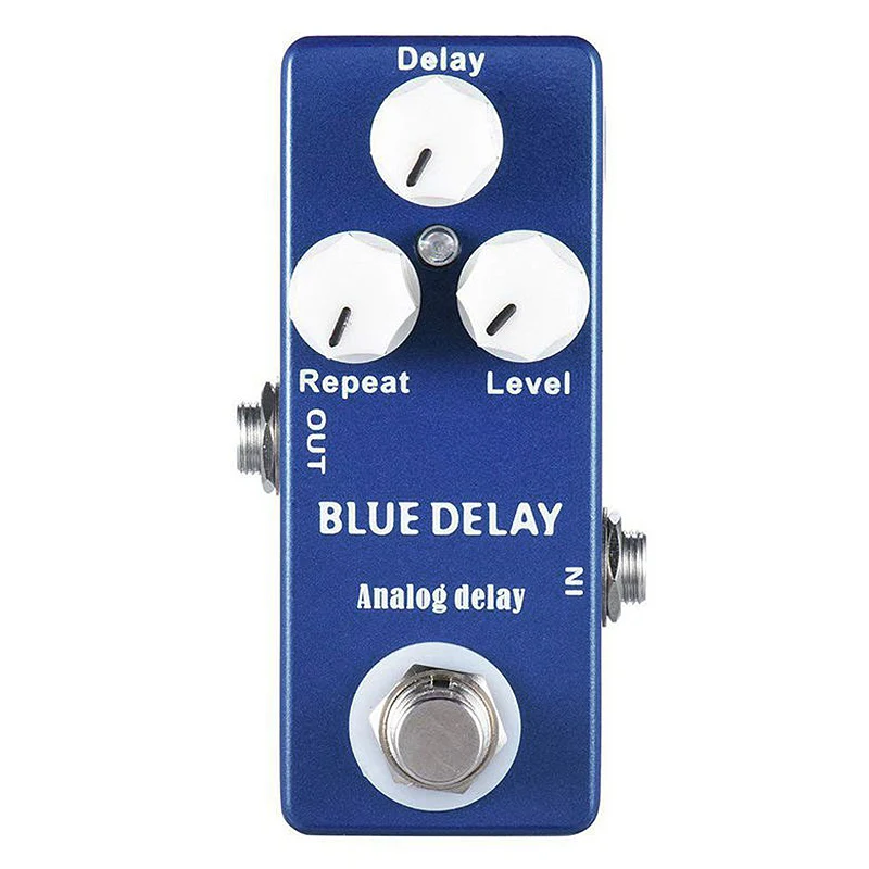 MOSKYAUDIO Deep Blue Аналоговая задержка Мини-гитарная педаль эффектов True Bypass Запчасти и