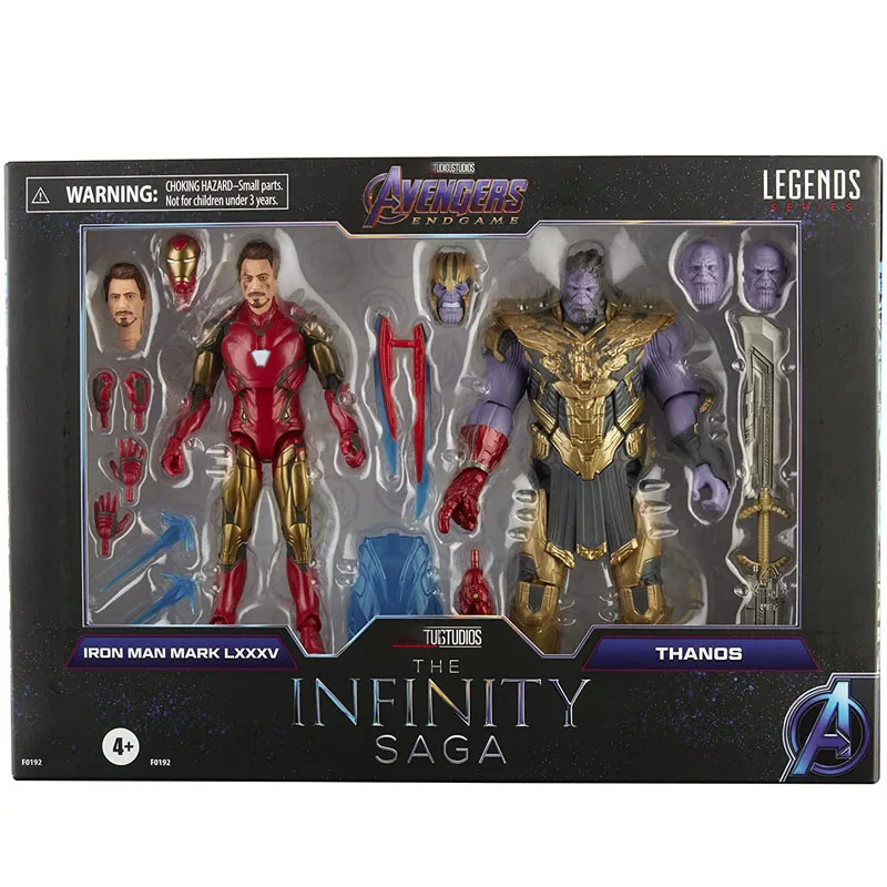 2pieces Toy Iron Man Mark 85 Vs Thanos Infinity Saga Kids Christmas Gifts