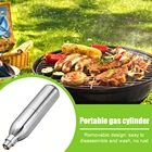 Отказаться от одноразового использования! Емкость CO2 высокой емкости 12 г, многоразовый картридж, газовый баллон, портативный контейнер из нержавеющей стали