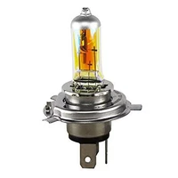 1pc 12v h4 55w lights halogen bulb yellow fog high lamp parking car 6055w headlight light p43t auto source power head l8p3