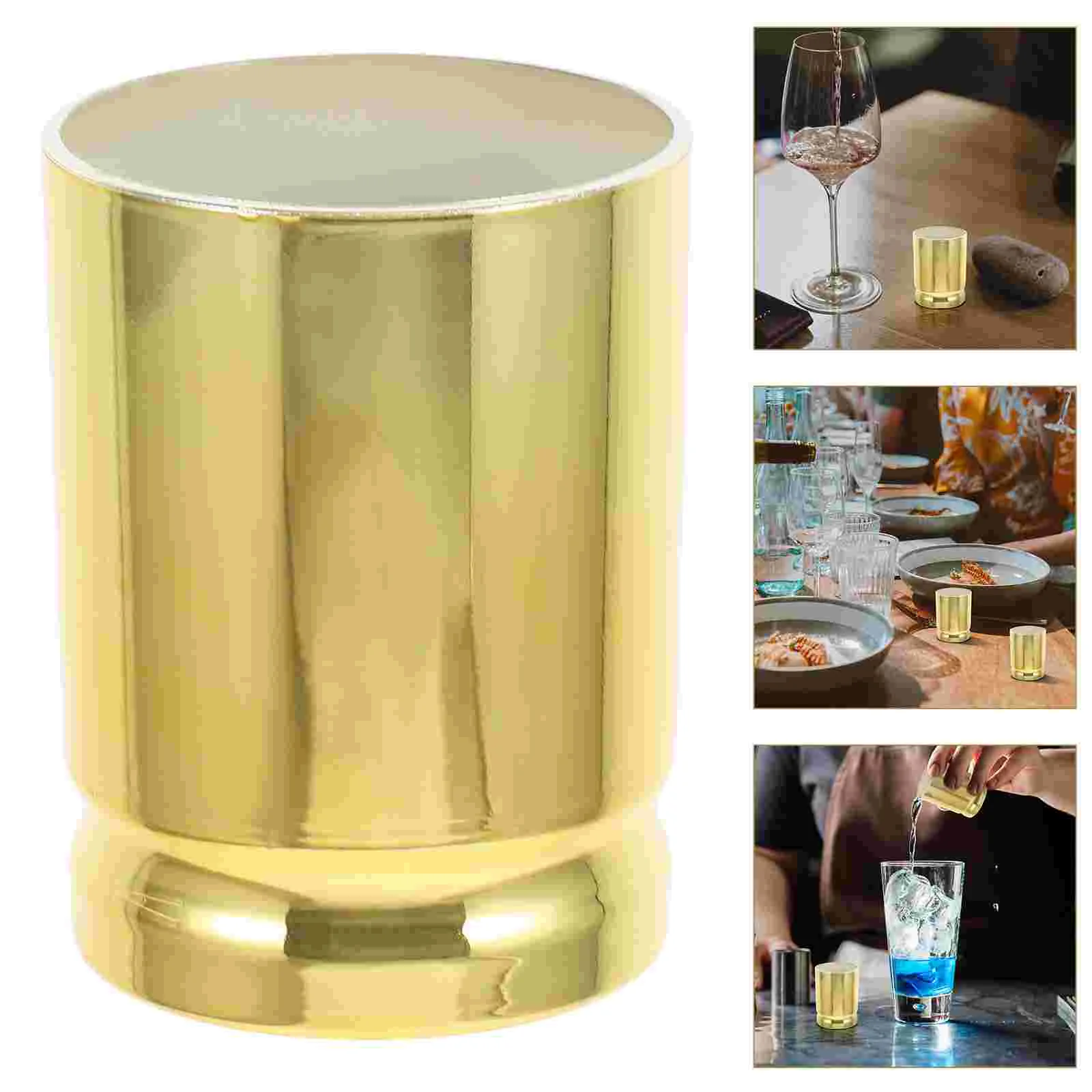 

2pcs Water Cups Small Cups Plastic Cups Reusable Beverage Drinking Cups 50ml