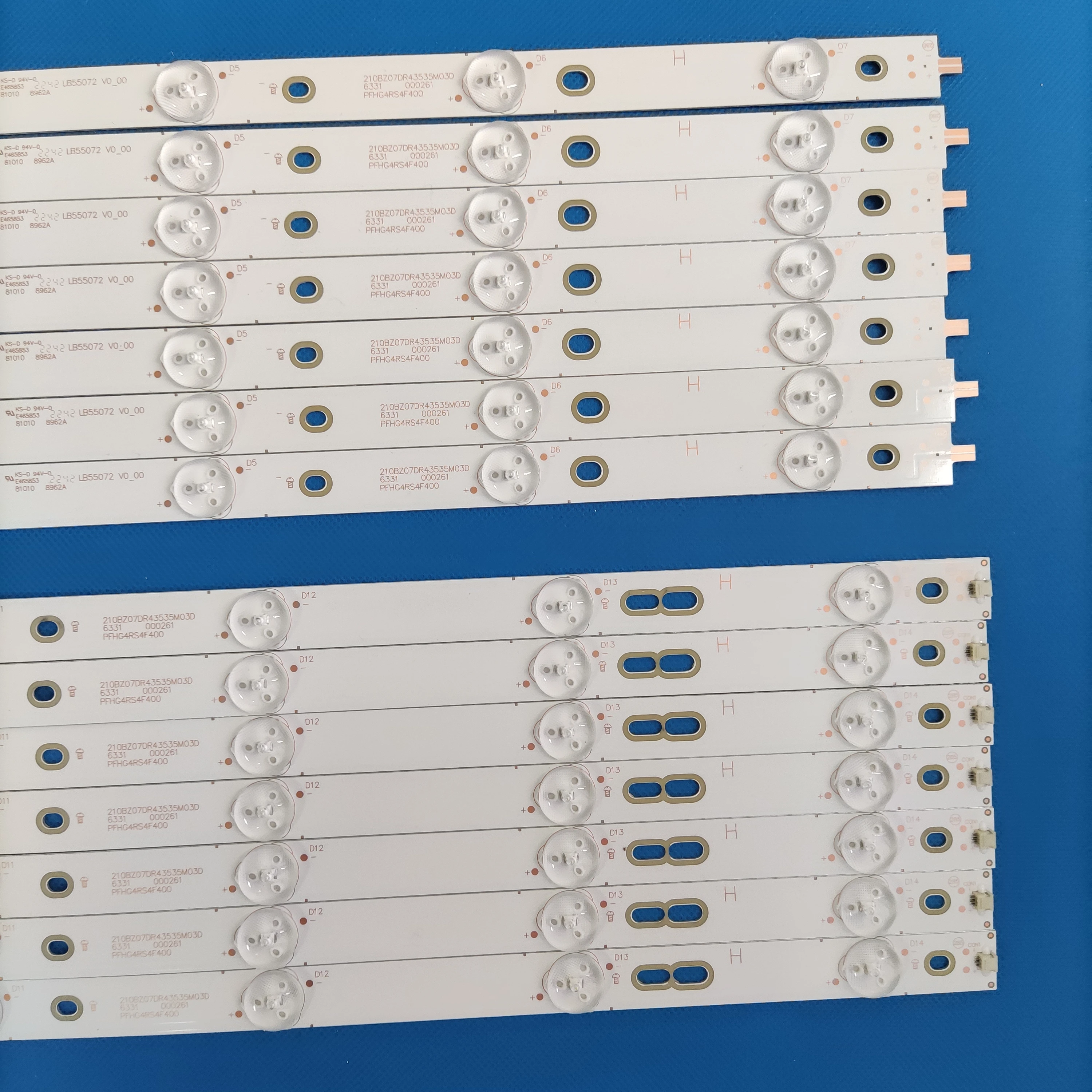 Светодиодная лента подсветки для телевизора 55 дюймов LB55072 55PFF5701 55PUS6452 55PUS6501 55PUS6561