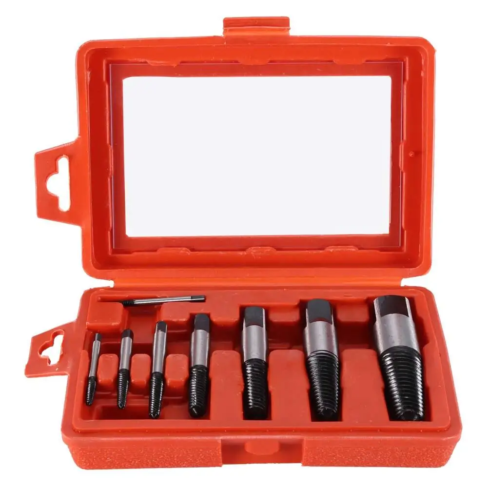 

8Pcs Broken Damaged Water Pipe Screw Bolt Extractor Remover Easy Out Set Broken Screw Extractor Broken Screw Extractor