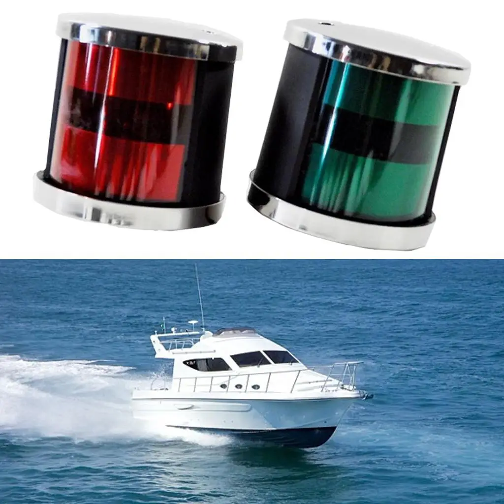 

LED Navigation Lights Green and Red for Marine Sailing Skeeter Skiff