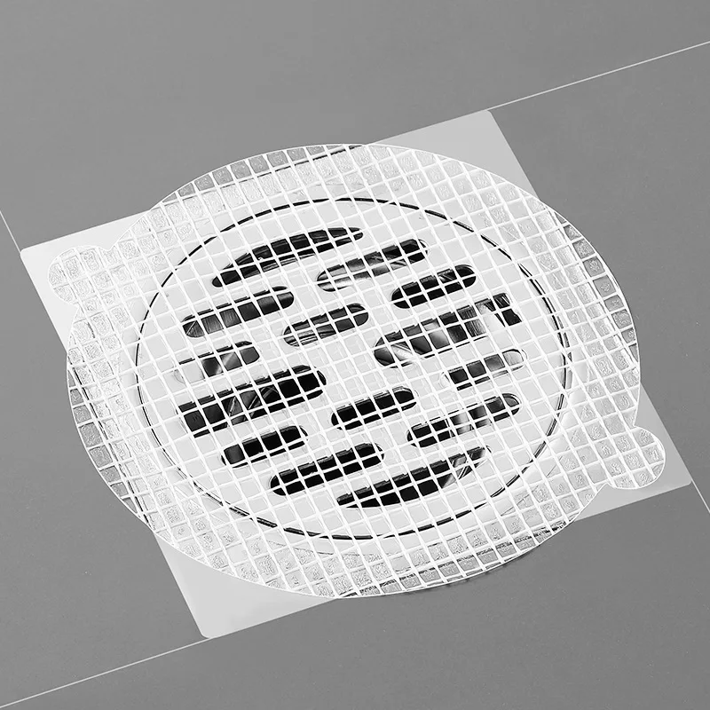 Qingqi Disposable Floor Drain Strainer Sewer Filter Screen Anti-Hair Bathroom Hair Blocking Sheet