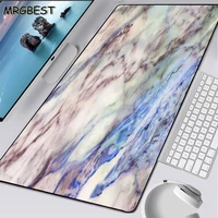 mrgbest purple marble mouse pad gamer cute 900x400800x300mm large game mousepad xl lock edge laptop natural rubber non slip mat