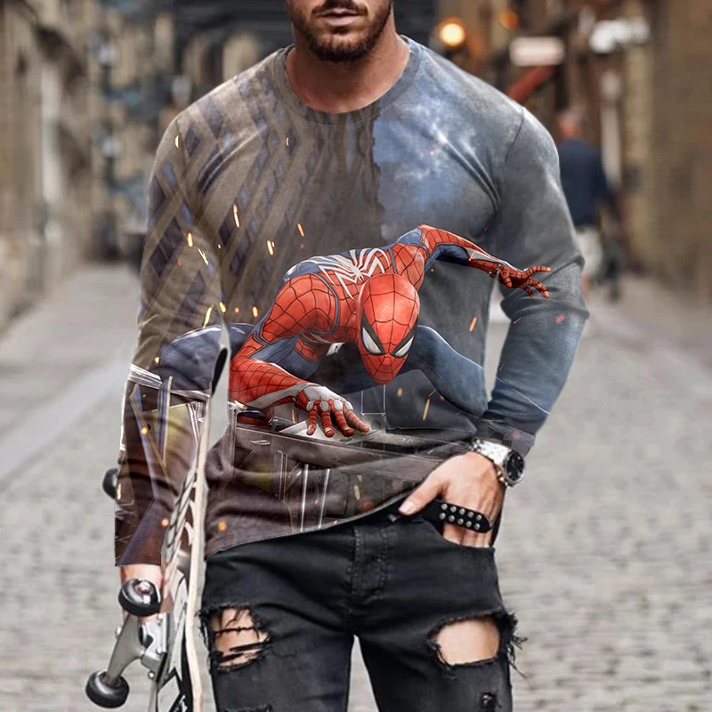 

Мужская футболка с длинным рукавом, Винтажная футболка с принтом в виде шлема и круглым вырезом, в готическом стиле, 2021