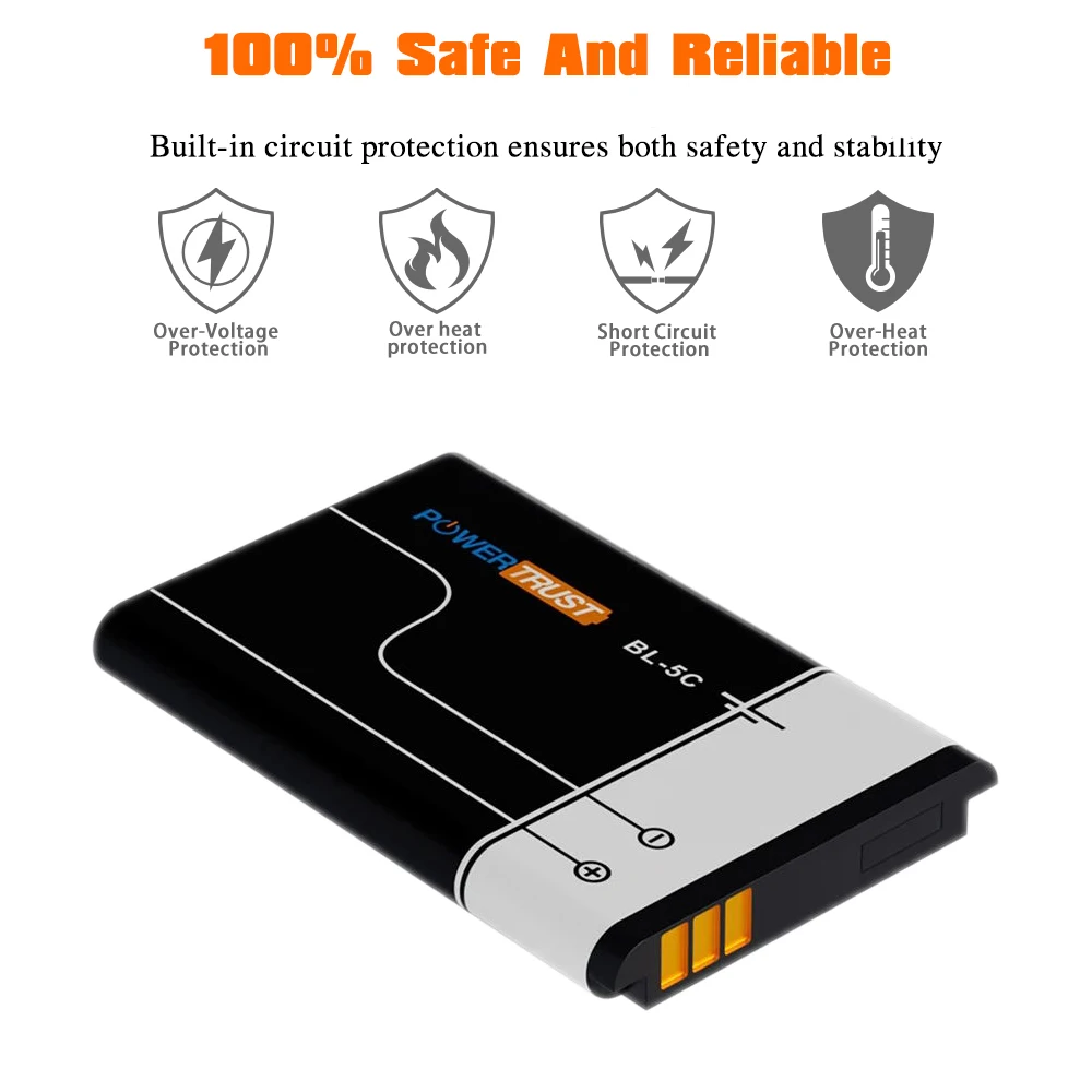 Аккумулятор 3 7 V 1580mAh BL-5C BL5C