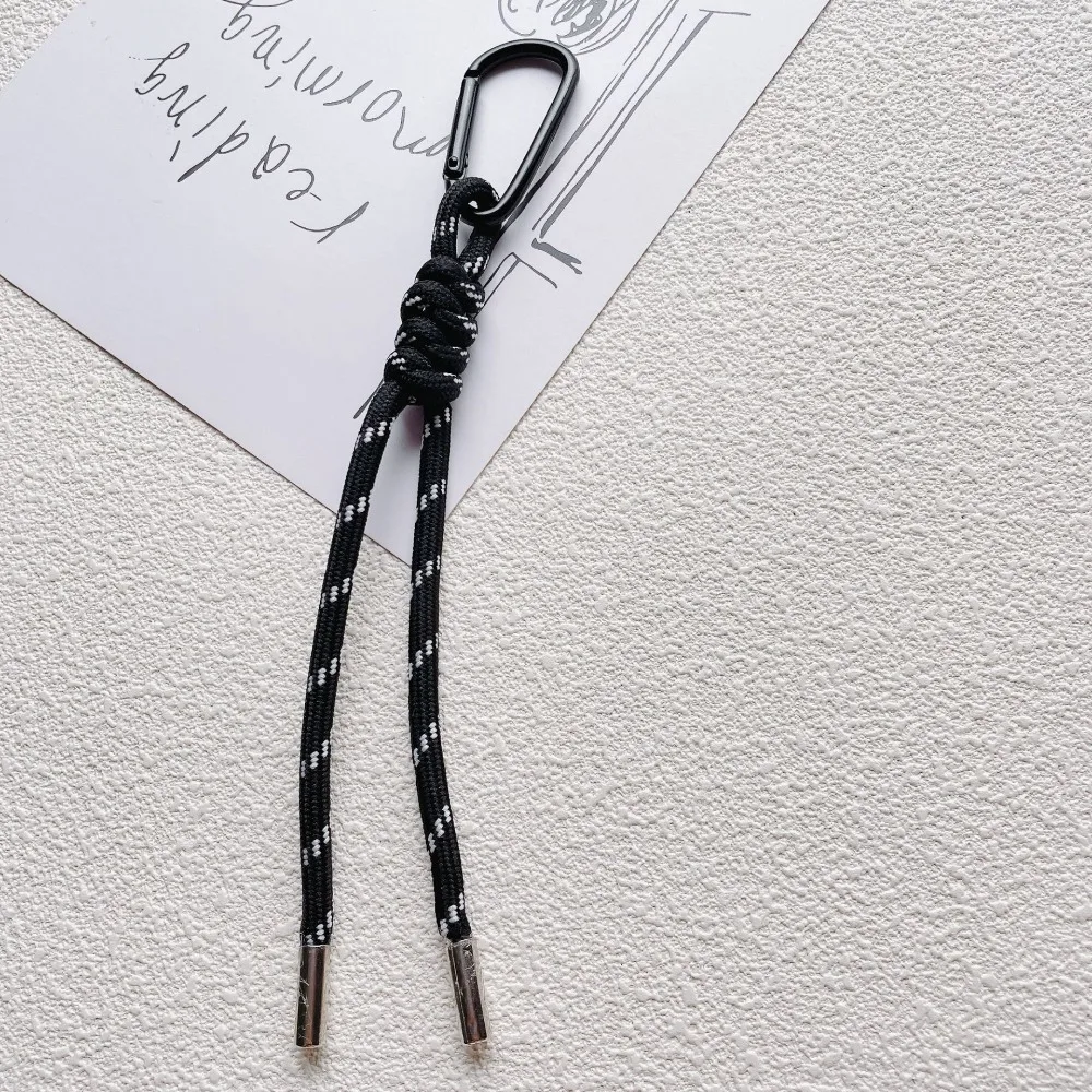 Colorful Braided Lanyard Keychain for Phone Case Decoration Women Chic Bag Pendant Kpop DIY Key Chains Friend Couple Gift