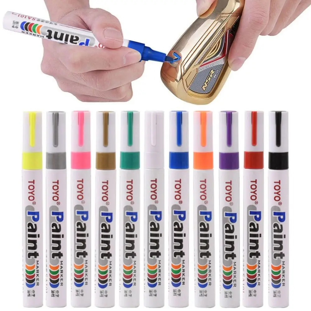 

11Pcs Golf Club Color Changing Pen Acrylic Painter Ink Pen With Strong Sunscreen Waterproof Covering Power Golf Accesoires