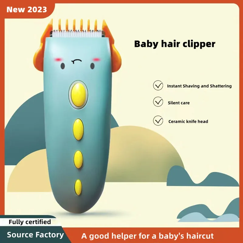 

Профессиональная машинка для стрижки волос для детей, удобная ультратихая Водонепроницаемая бритва с Usb-зарядкой, электрические ножницы для дома