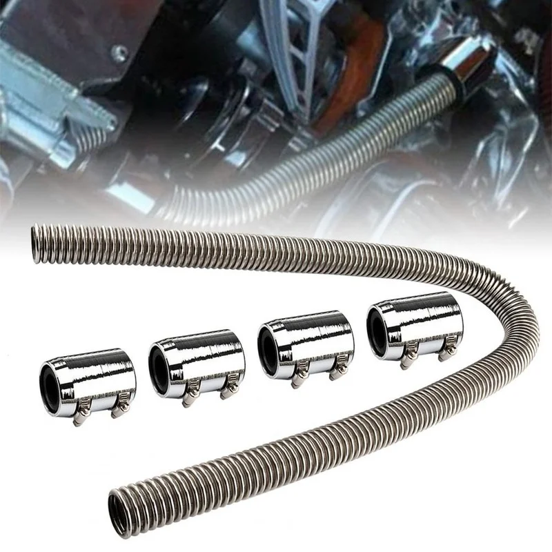 

Универсальный гибкий шланг для охлаждающей жидкости из нержавеющей стали, 24 дюйма, 61 см, 36 дюймов, 91 см, 48 дюймов, 122 см