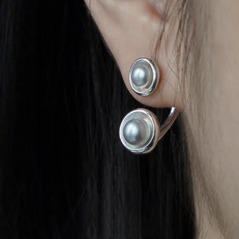 

Irregular Metal Pearl Earrings European And American Style Personality Fashion Stud Earrings Ms Girl Travel Wedding Accessories