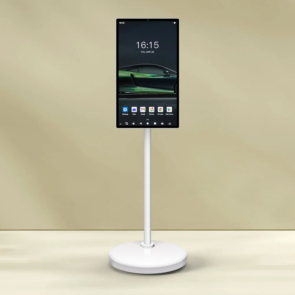 Смарт-телевизор с сенсорным экраном 24 дюйма передвижной беспроводной роликовый